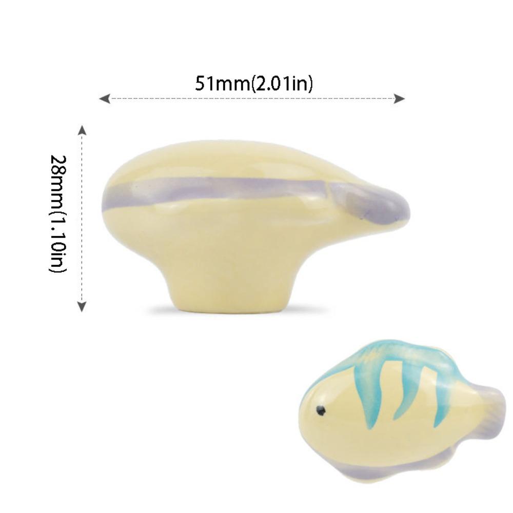 Tecknad Djur Skåphandtag Söt Design Keramisk Knopp Dörrhandtag Djurknopp Möbeldörr