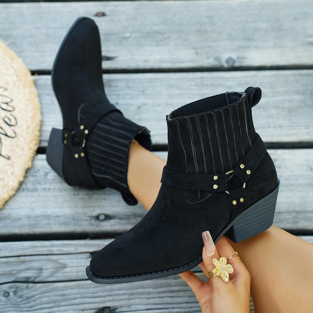 Women Ankle Boots Luxury High Quality Dress Shoes Women Outdoor Elegant High Heels Shoes Designer Chelsea Boots Women