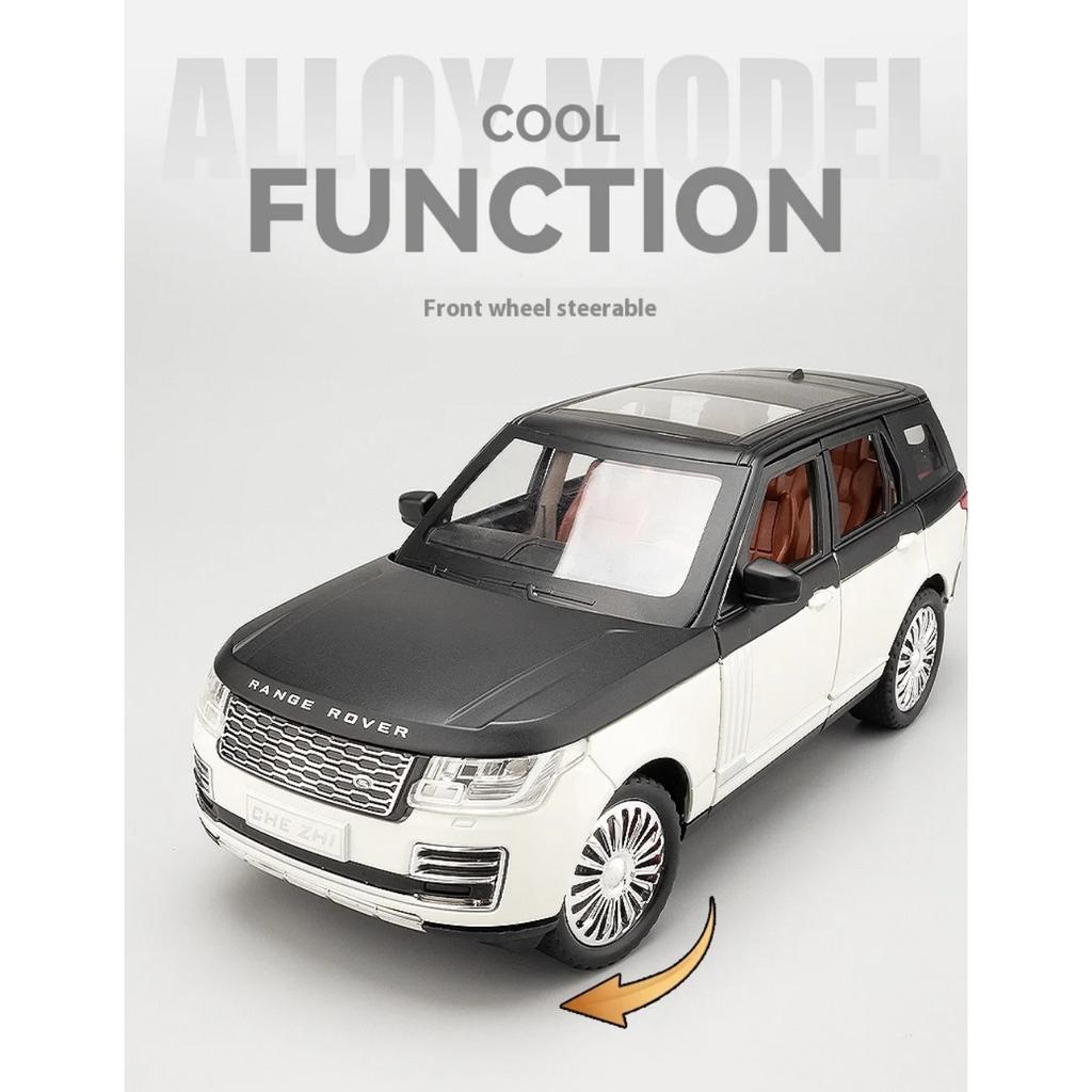 1/24 Scale Land Rover Range Rover Alloy Diecast Car Model Off Road SUV Vehicle Car Exhibition Ornaments Collection Children Toy Gift