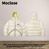 Moclose American Street Winter Down Puffer Jacket Loose Fit Warm Solid Color Couple Coat