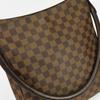 Used LOUIS VUITTON Shoulder Bag Looping GM N51144 Damier Ebene Brown One Belt