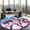 Huntrix (95) Round Office Rug Decorative Floor Rug for Office Bedroom Living Room and Home Space