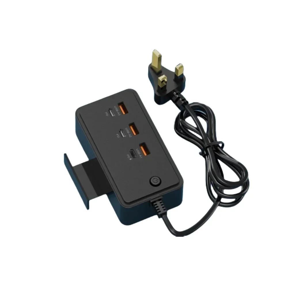Power Strip Electrical Socket Total 35W US/EU/UK Plug Multiple 3PD 3USB Extension Cable Plugs Adaptors Quick Charging Charger