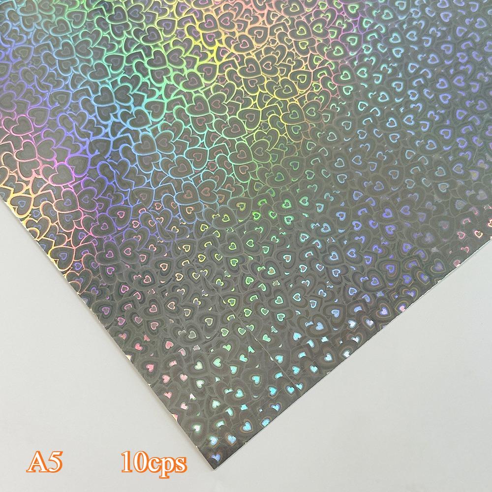 Laser Flash Paper Cross Border Hot SaleColorful ThickLaser Paper Gold SilverCard Paper Craft Paper Aluminum Foil PET MirrorPaper