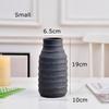 Chinese Zen Ceramic Vase Black Flower Vase Buddhist Ornamnet Stone Vase Grain Home Decor Tabletop Hydroponic Pot