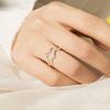 Women's Fashionable Personality Ring Simple Branch Antler Shaped Adjustable Ring for Daily Casual Wear Cute Birthday Christmas Gift