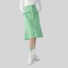 Fila Emerald Series Arrow Print Casual Knit Skirt Women Skirts Green F11W314303F-GN