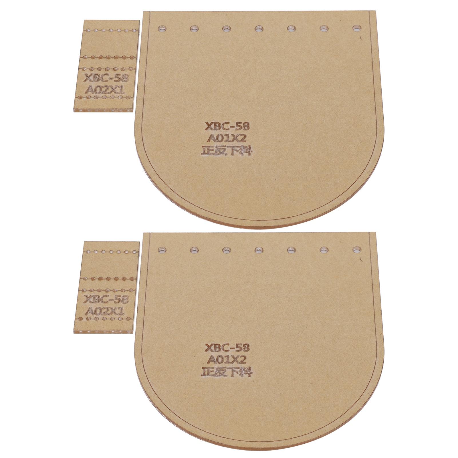 

2 Набора Прозрачный Акриловый Шаблон для Кошелька Трафарет Набор Чертежей Кожа Ручная Работа DIY Инструмент