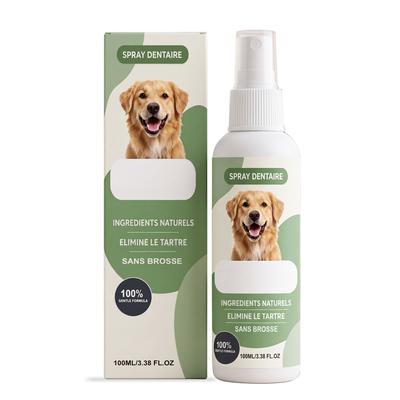 Spray Orale per Animali Domestici Pulizia quotidiana delicata della bocca dell'animale, alito fresco, cura dei denti e rimozione del tartaro