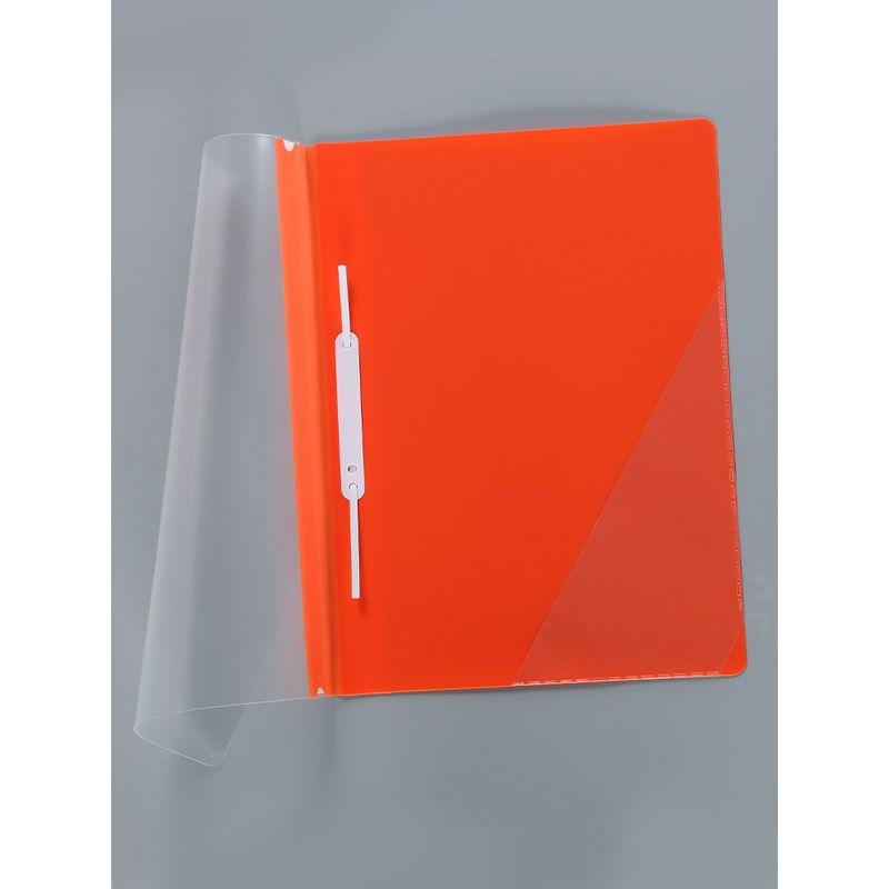 Loose-Leaf Folder A4 Simple Clip Two-Hole Clip Pp Punch Binding Insert Bag Folder Plastic File Binder Storage Storage Clip Office Office Supplies