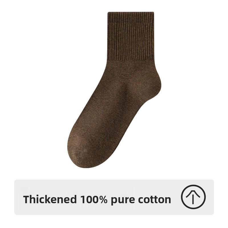 Men's Autumn and Winter Thickened Cotton Deodorizing Sweat Absorbing Tube Socks