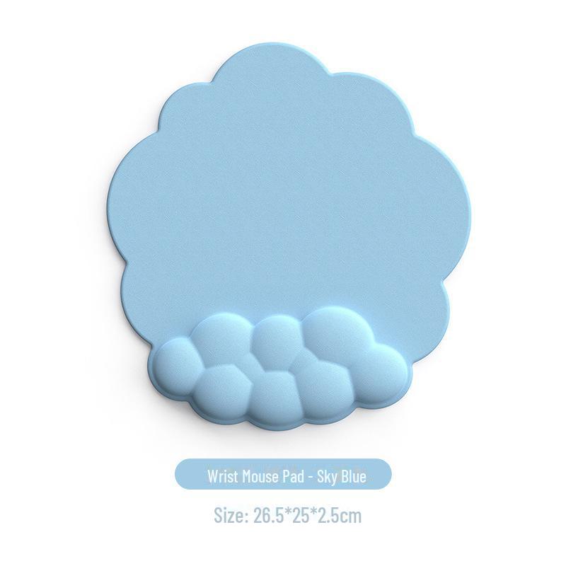 Cloud Memory Foam Mouse and Keyboard Wrist Rest - Non-Slip Office Hand Support Pad