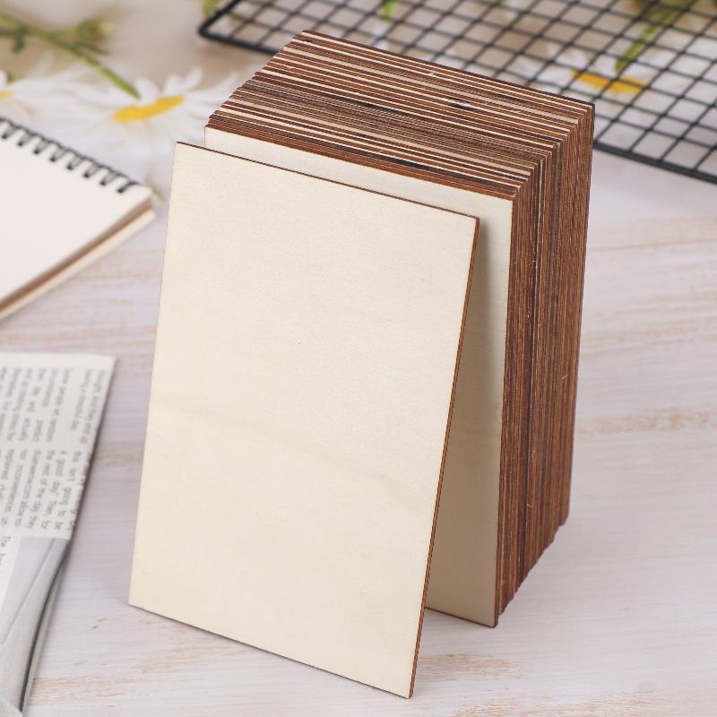 24Pcs Boxwood Sheets Basswood For Laser Cutting And Engraving,For Crafts, Diy Ornaments Model, Wood Burning