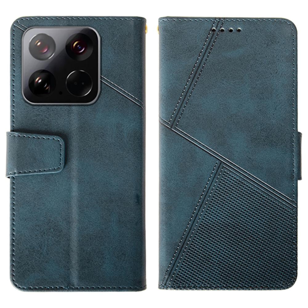 IDEWEI For Xiaomi 15 Case Leather Wallet Phone Cover Stand Calf Texture