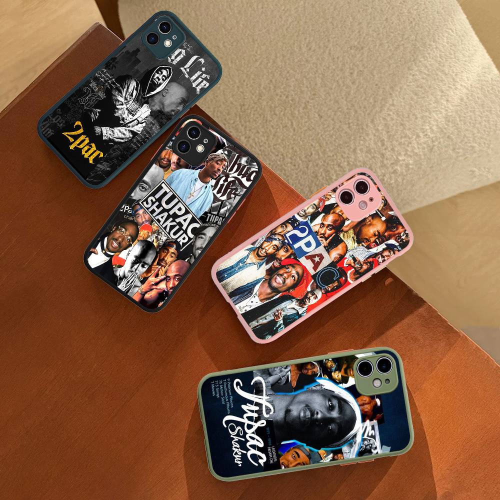 American Rapper T-Tupac S-Shakur Matte Transparent Phone Cover For IPhone Case 16 15 14 13 12 11 Pro Max X XS Max Plus