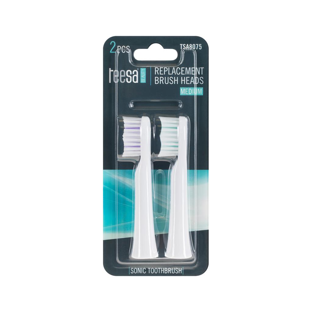 Heads for the TEESA SONIC LITE Medium Sonic Toothbrush Set