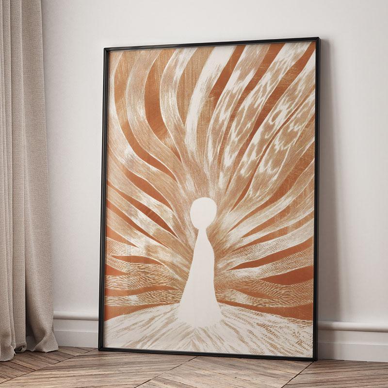 Striped Girl Book Vase Flower Wall Art Canvas Painting Abstract Posters And Prints Hotel Bar Wall Pictures For Living Room Decor