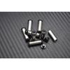 10 Sets/lot 12 Sizes DIN912 Alloy Steel Material 12.9 Grade Knife Handle M4 Thread Hexagonal Screws Locking Nail Spindle Rivet