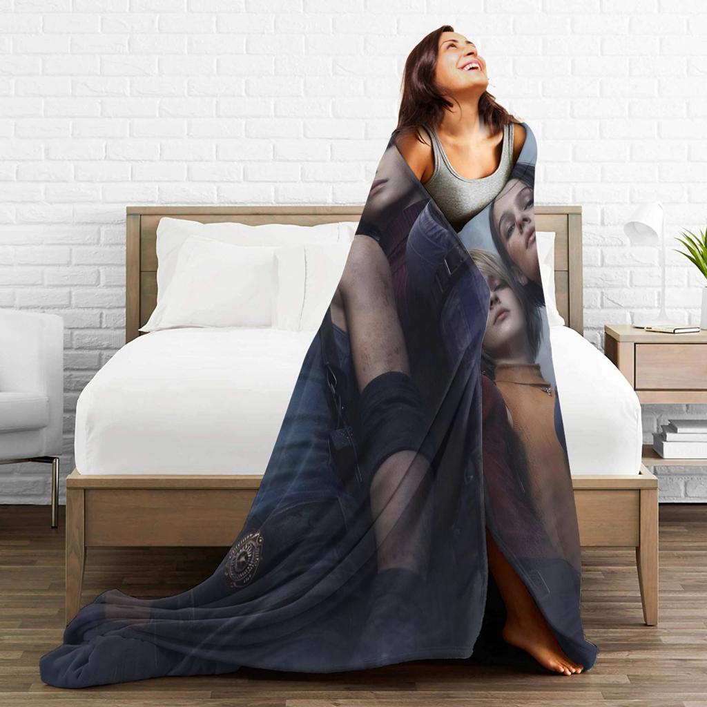 Residents Evils 9 Throw Blanket for Couch Games Soft Cozy Plush Blanket 50x60 Inches Multiple Sizes Bedspreads for All Seasons