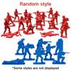13/48pcs 1.97inch Red/Blue Plastic Soldier Figurine Scene Sand Table Exercise Desktop Room Decoration Collection Gifts YMY
