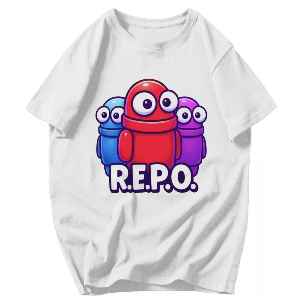 Men T Shirt REPO Game Funny Gifts Cotton Y2K Graphic Crewneck Unisex Tops T Shirts