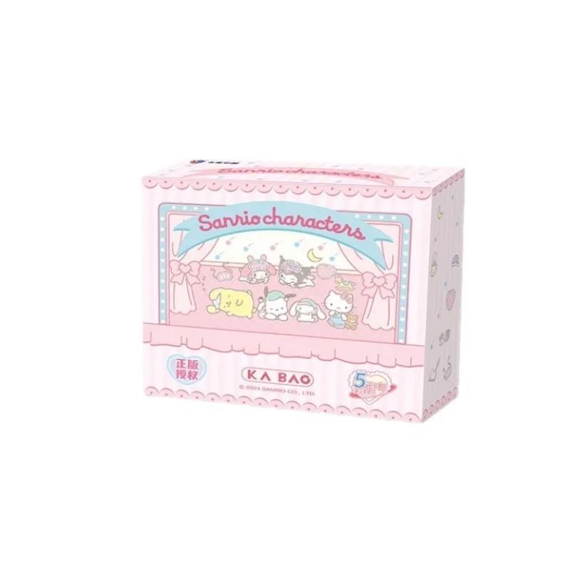 KB Official New Sanrio Family Time Capsule Gift Pack Collectible Cards My Melody Kuromi Cards Anime Merchandise Holiday Gifts