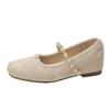 Inner Height Increase Gentle and Thin Fairy Evening Shoes Autumn New Light Mouth Suede Mary Jane Single Shoes Women