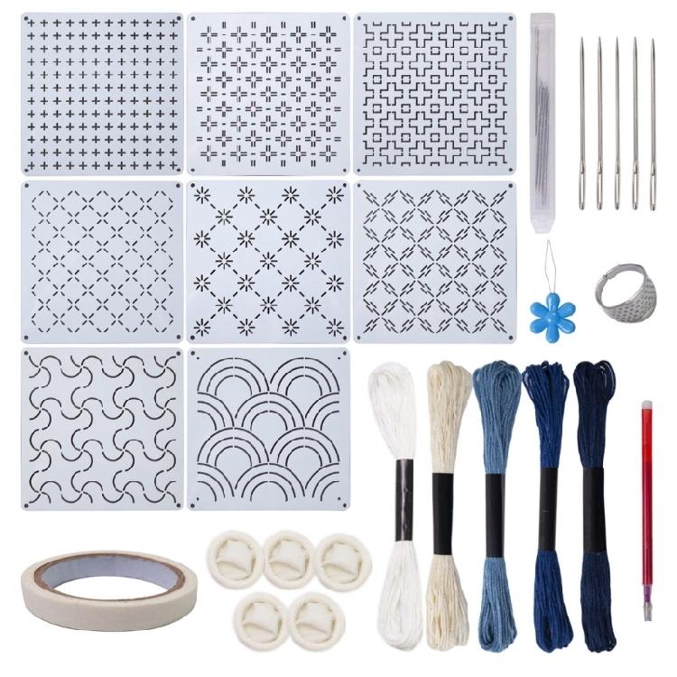 Easy Embroidery Set With PET Stencil For Home Decoration And Gift Making