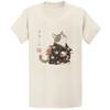Gildan 5000 Hoji Dancing Cat T-Shirt Japanese Art Graphic Tee