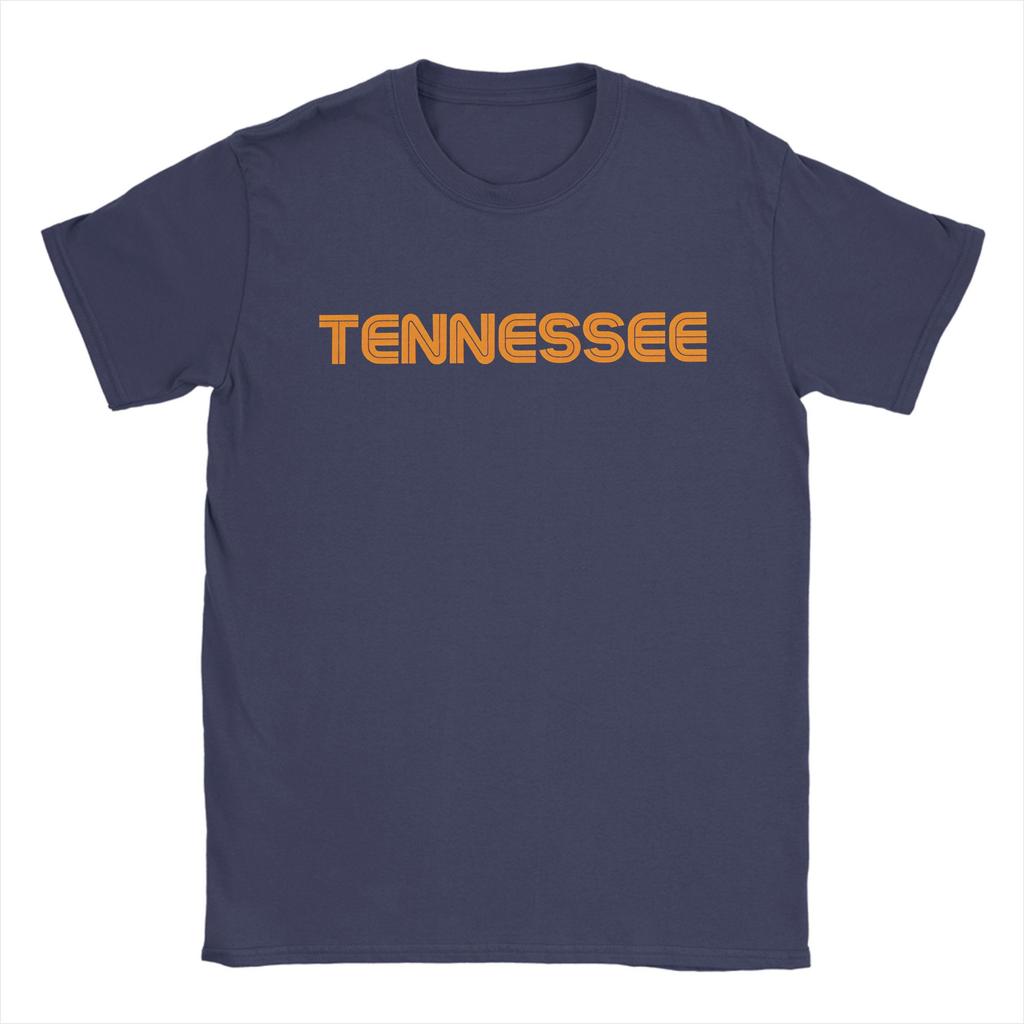 Niesamowity T-shirt Tennessee TN Męski Bawełniany T-shirt z Okrągłym Dekoltem Koszulki z Krótkim Rękawem Odzież 6XL