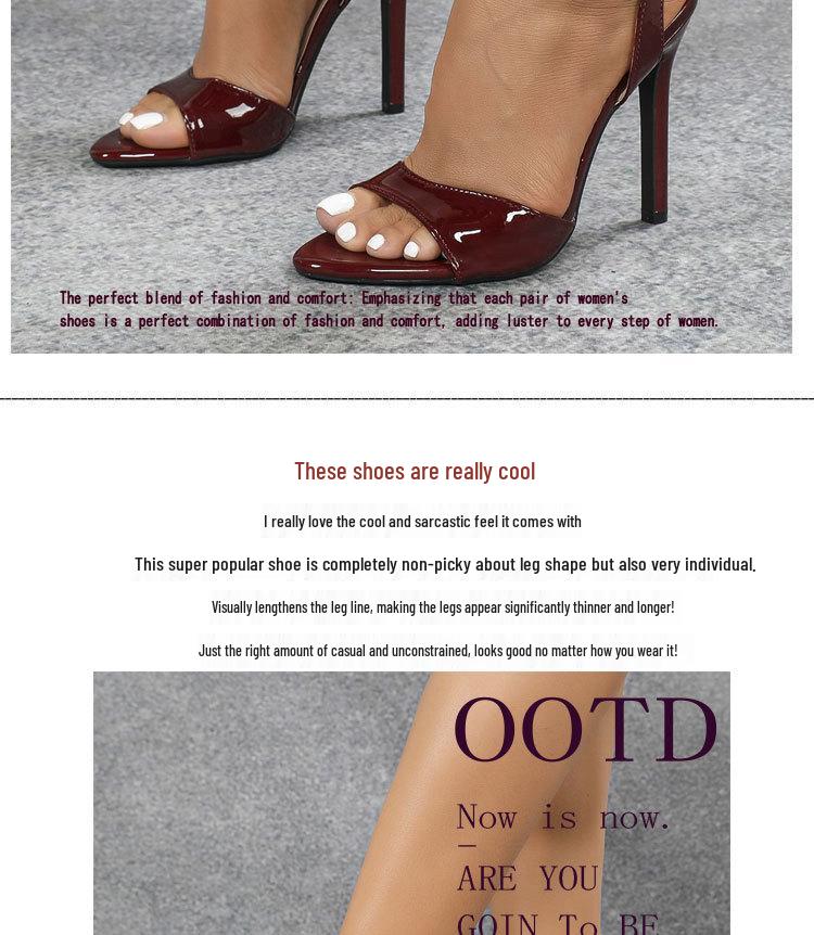 2025 Large Size Women's Pointed Toe Strap Sandals with Thin Heels - European & American Style, Size 43