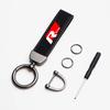VW 3D Metal/Leather Car Logo Key Chain Keyring Pendant Auto Accessorie For !!Volkswagen VW RLine R Golf Touran ID3 Tiguan Eos Caddy FM7