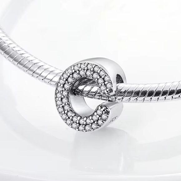 Charms Fit Original Bracelet A-Z Alphabet Charms Beads 925 Silver 26 Letters Charm for Women Girl DIY Fine Jewelry Gift