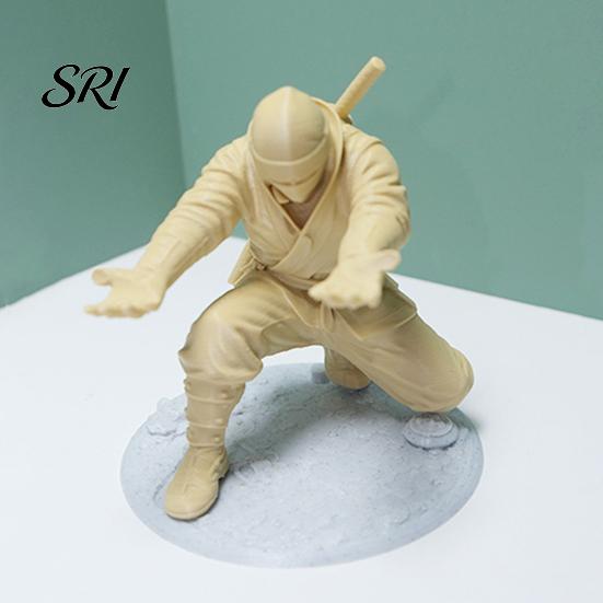 Desktop Pen Organizer Ninja Holder for Desk Kneeling Samurai Pencil Decor 3D Printed Gift Boys Students Office Workers Creative