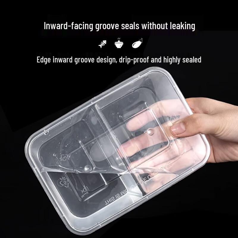 Tongyuan Disposable Rectangular Divided Meal Boxes