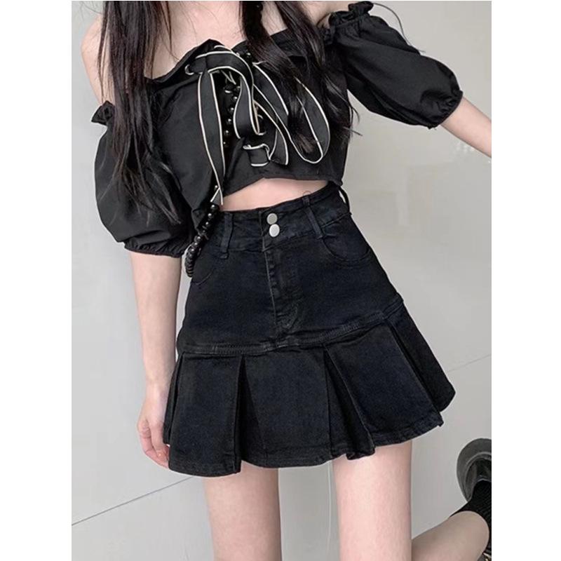 2023 High Waist A-Linien Jeansrock für Damen - Sommer Slim Fit mit Übergrößenoptionen