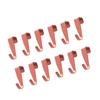 12 Stück Über-die-Tür-Haken, Heavy Duty Karbonstahl Türhänger Handtuchhaken für Badezimmerschrank Hüte Mäntel Taschen