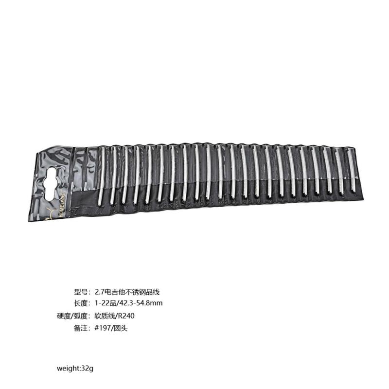 22pcs 2.7mm Stainless Steel Guitar Frets Replacement Parts Metal Round Fret Wire Set Musical