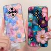 For Infinix Zero 8 Case X687 Stylish Flowers Butterfly Painted Cover Soft Slim Phone Case For Infinix Zero 8i Zero8 i X687B Bags