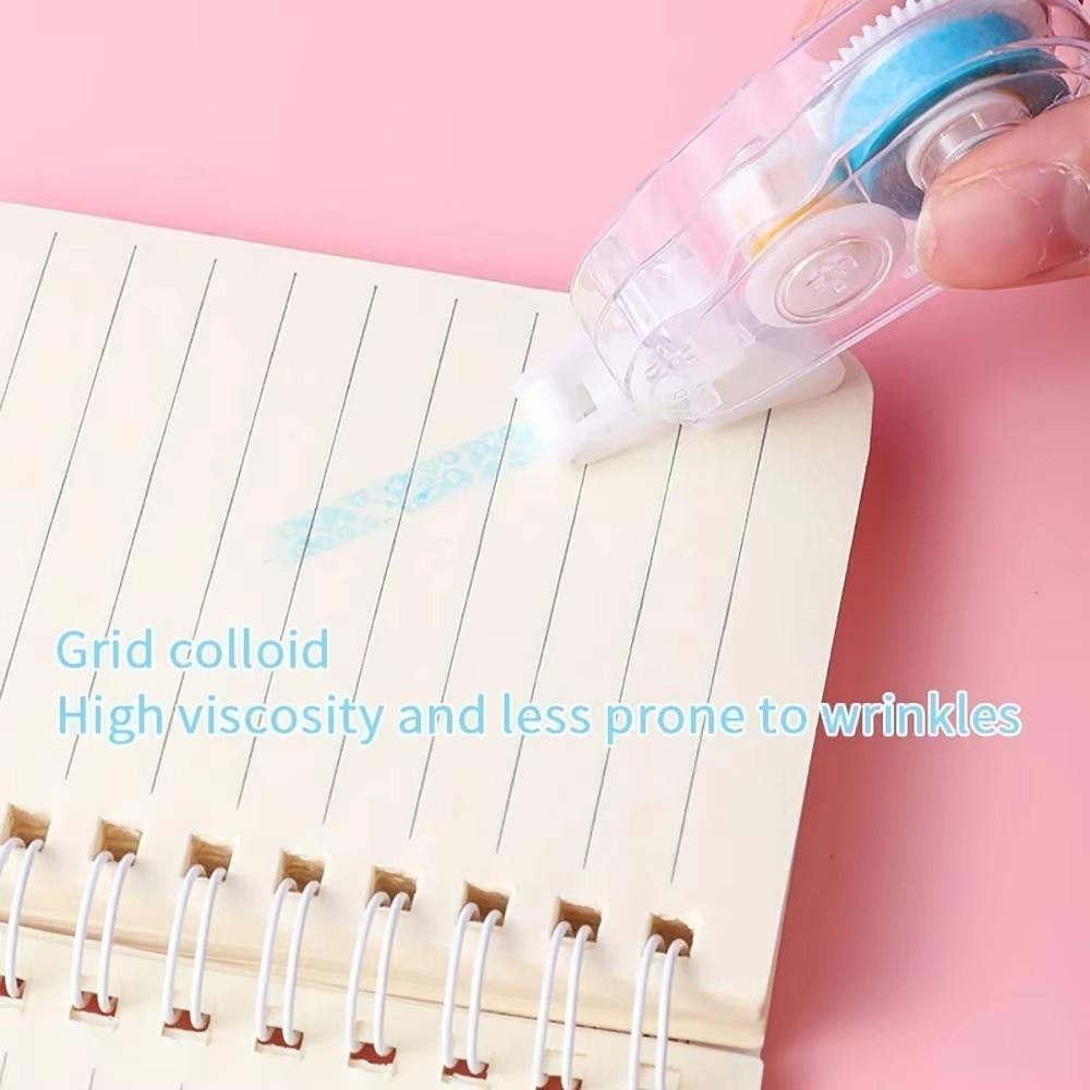 4Pcs/Set Diy Dot Glue Roller Tapes 5M Multi-Functional Double Sided Adhesive Tape Stationery Portable Roller Tape Runner