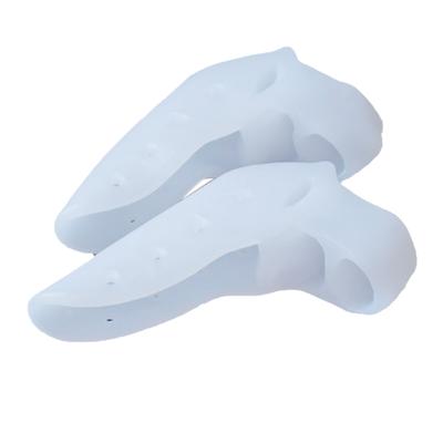 1Pair Toe Straightener Thumb Valgus Protector Silicone Gel Foot Finger Separator