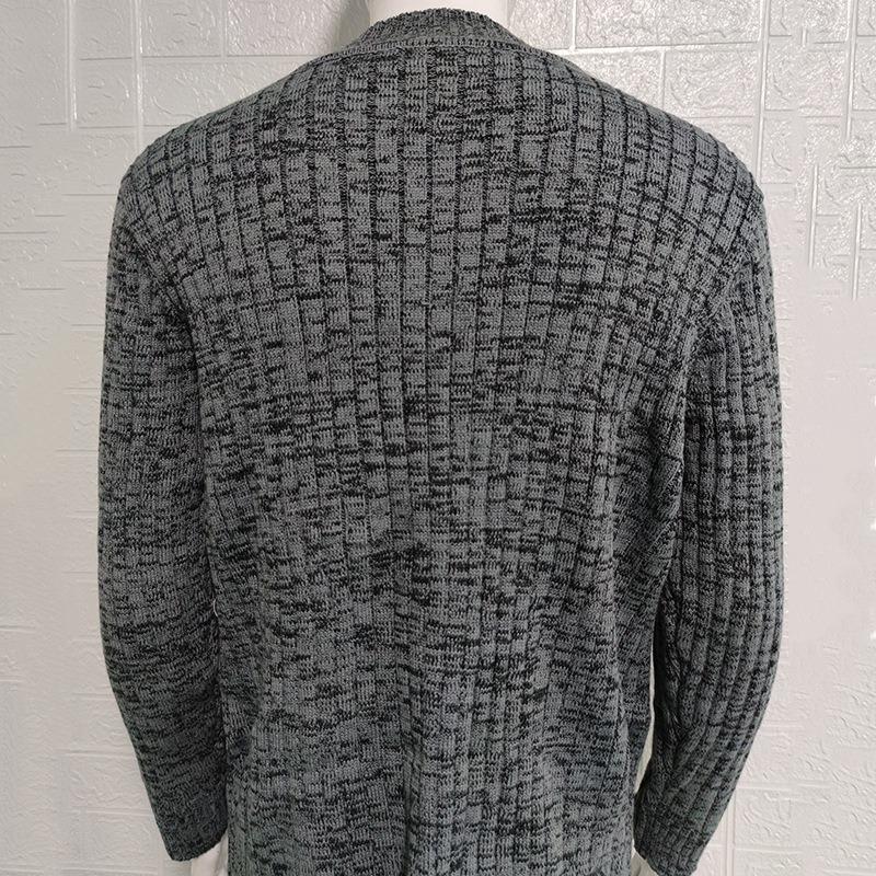 Men's Sweater 2025 Fall/Winter Men's Knitted Top Jacket Slim-fit High-neck Long-sleeved Cardigan