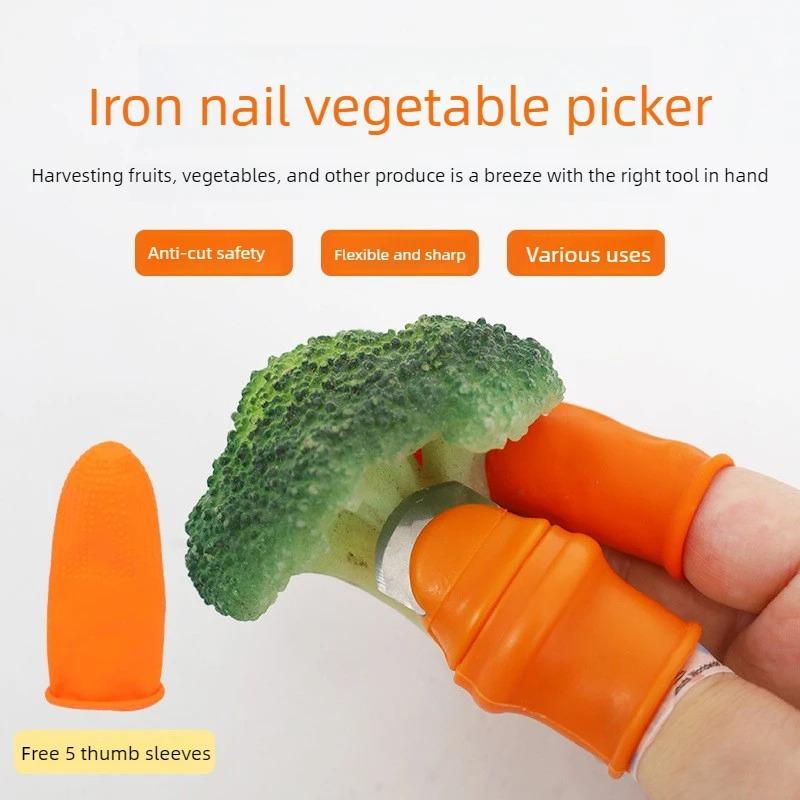 Silicone home thumb knife gloves vegetable and fruit picker Sichuan pepper picker garlic peeler bean pinching thumb