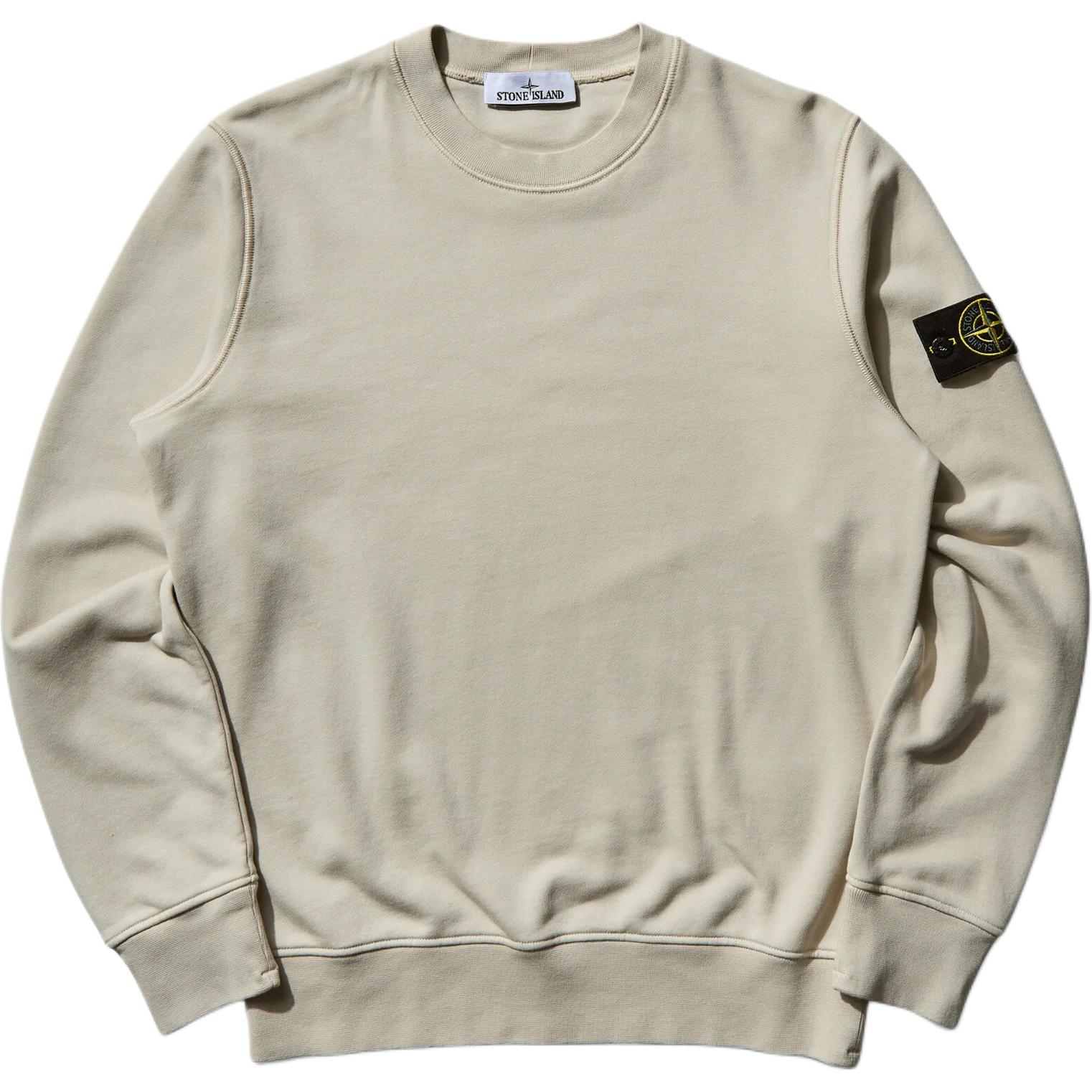 

Stone Island Logo Crewneck Long Sleeve Sweatshirt Men sweatshirt Beige K1S1561000-44S0051-V0095 M