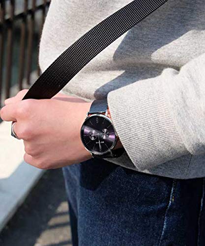 Ceas albastru inchis GRATUIT [Bering] 14240-307