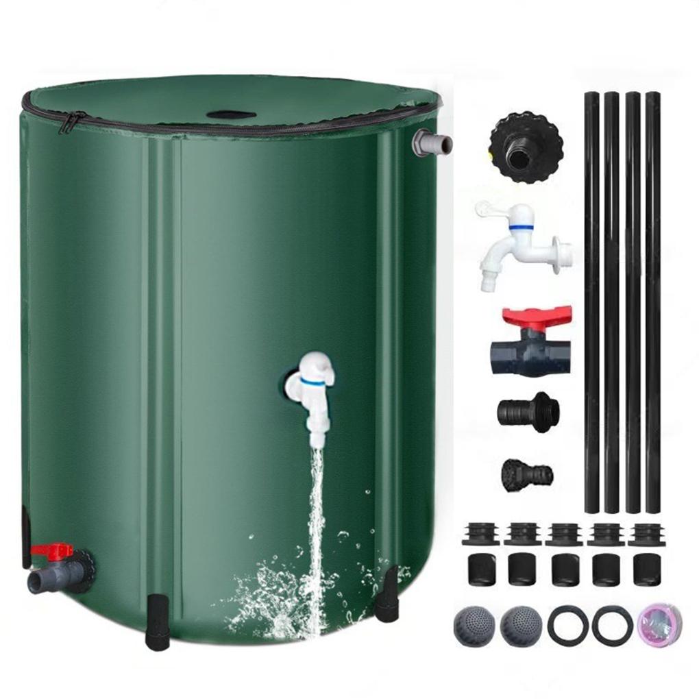 Large Capacity Rain Water Recovery Storage Tank Collapsible  Filter Impurities Rain Barrel Water Collector 100-500L Rain Bucket