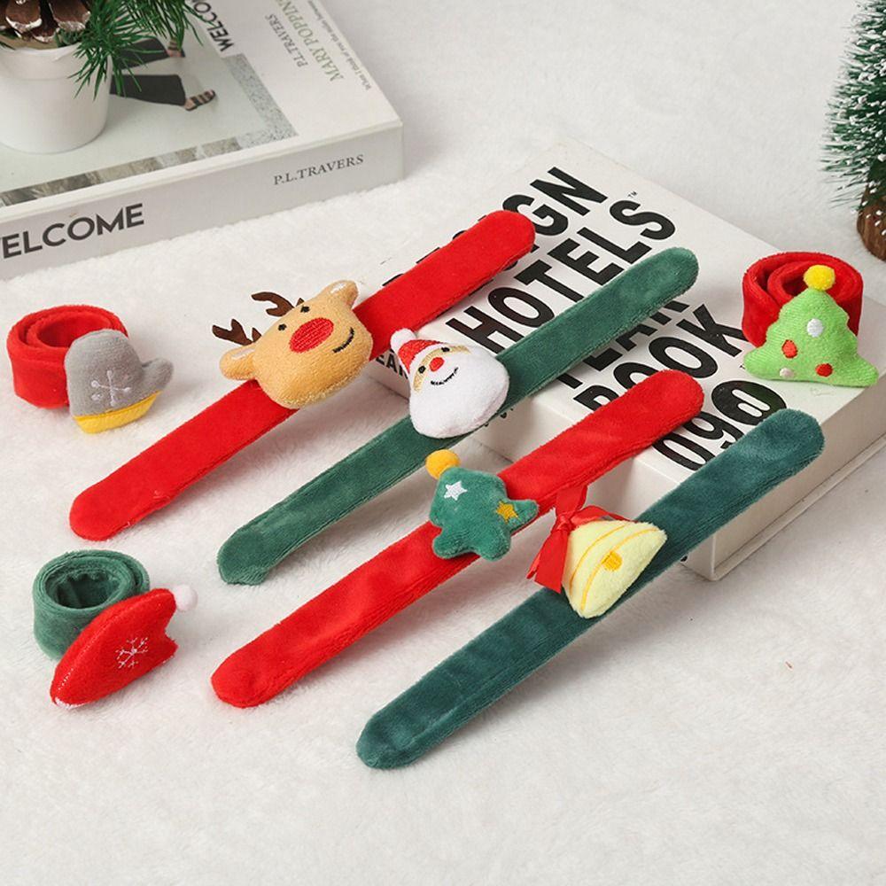 Stuffed Christmas Toy Shake Wristbands Hand Pat Circle Hands Clap Circle Pumpkin Buckle Ring