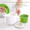 Cheese-Making Kit Includes A Mold Set, A Tofu Press With A Drain Filter, A Microwave Cheese Maker, And Green Cheese Molds