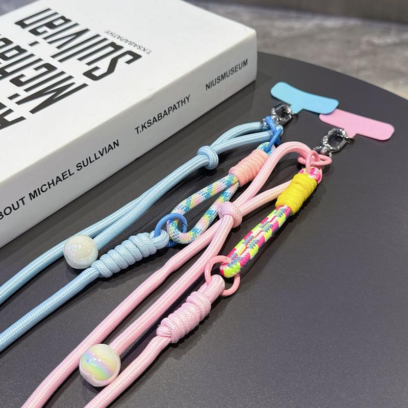 1Pcs Multi-Functional Adjustable Fancy Lanyard Simple Two-In-One Mobile Phone Lanyard Crossbody Strap Diy Wrist Short Rope