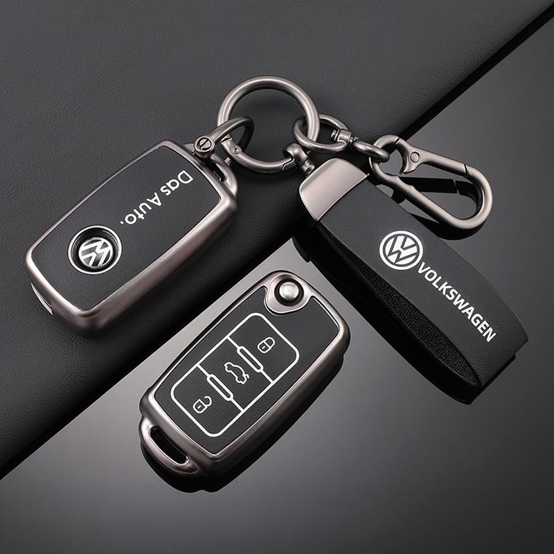 Pentru VOLKSWAGEN VW Carcasă Cover Shell din Piele pentru Cheie Auto Remote Pentru Volkswagen VW Polo Golf Passat Tiguan Beetle Caddy T5 Up Eos Keych